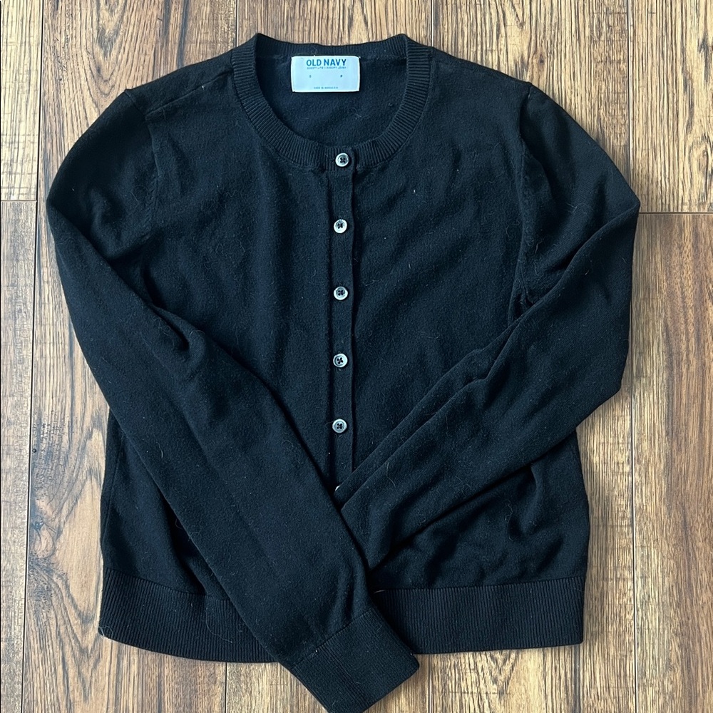 Old Navy Black Button-Up Cardigan